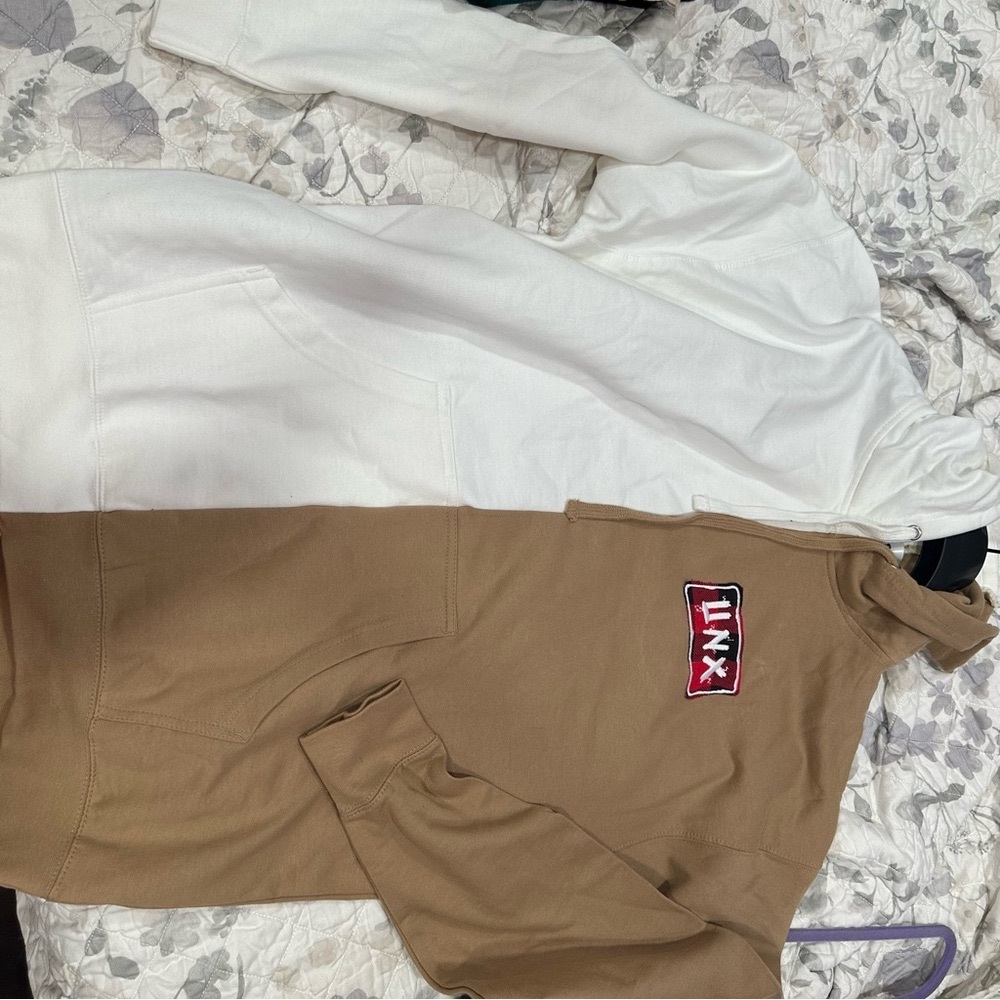 Tan LNX Logo hoodie